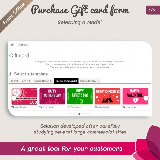 Gift Card - Advanced solution Module