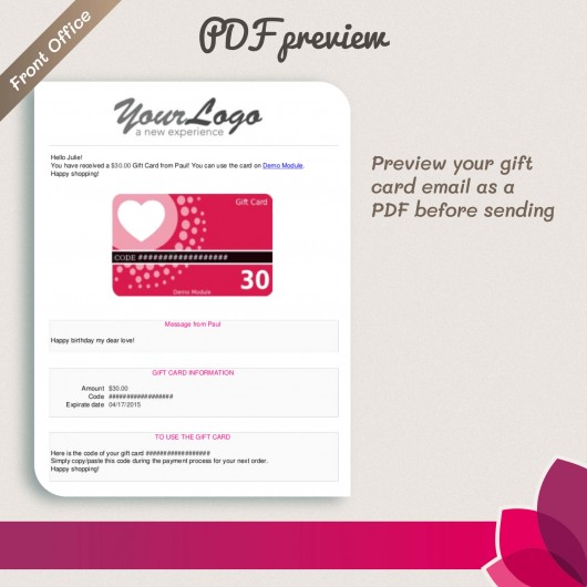 Gift Card - Advanced solution Module