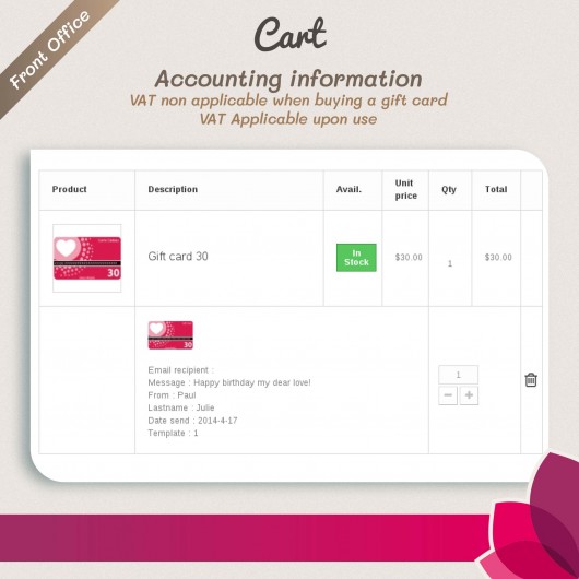 Gift Card - Advanced solution Module