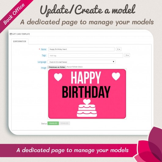 Gift Card - Advanced solution Module