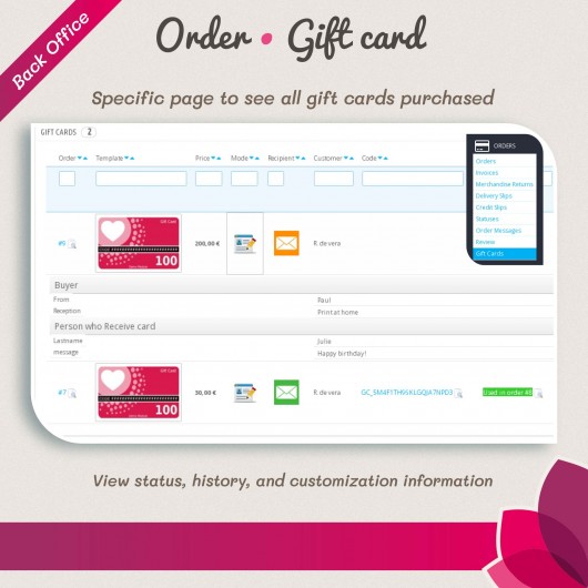 Gift Card - Advanced solution Module