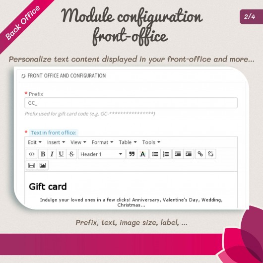 Gift Card - Advanced solution Module