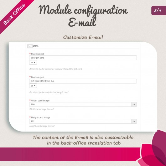 Gift Card - Advanced solution Module