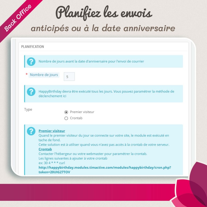 Coupon anniversaire