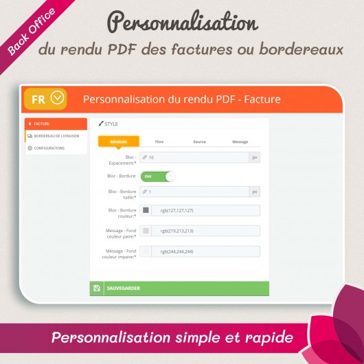 messages sur vos Factures et/ou Bordereaux