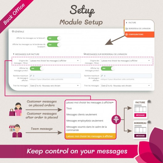 Display Message(s) on Invoice and Delivery Slip