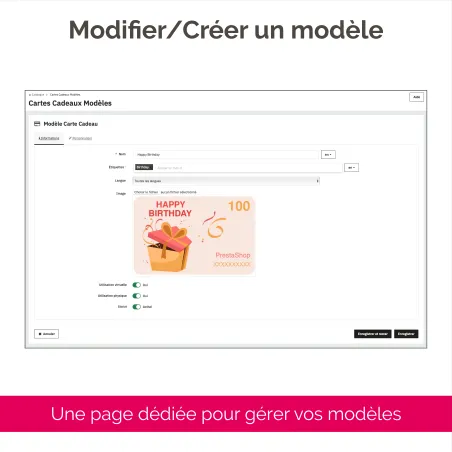 Gift Card - Le module PrestaShop de TimActive