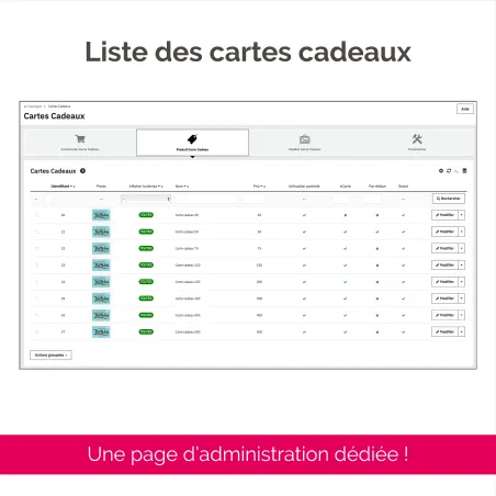 Gift Card - Le module PrestaShop de TimActive