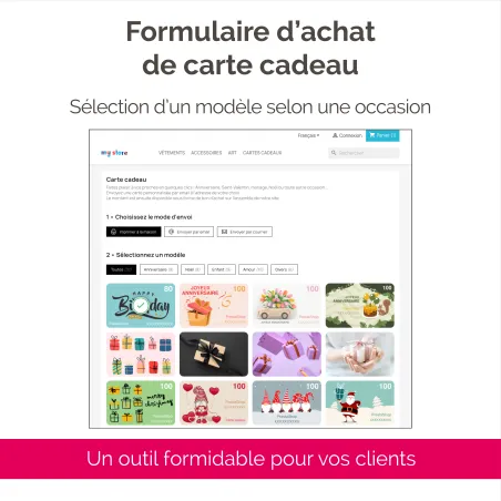 Gift Card - Le module PrestaShop de TimActive
